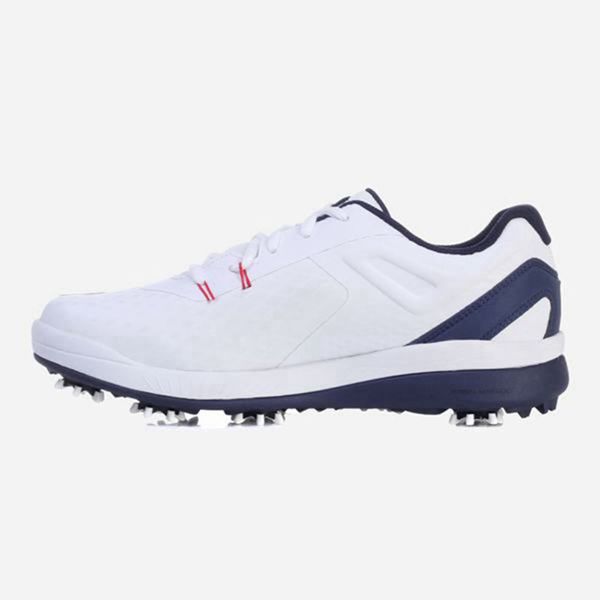 Fila Winding Men's Golf Shoes - White/Navy,NZ 826-38470